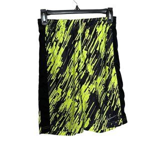 Nike Dri-Fit Boy Athletic Shorts Black Green M
